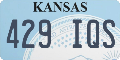 KS license plate 429IQS
