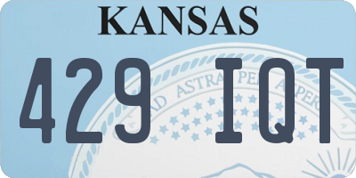 KS license plate 429IQT