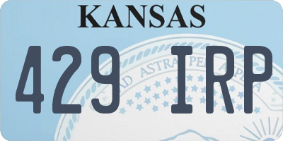 KS license plate 429IRP