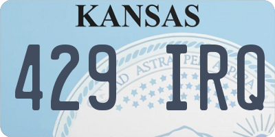 KS license plate 429IRQ