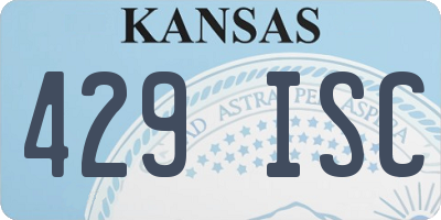 KS license plate 429ISC