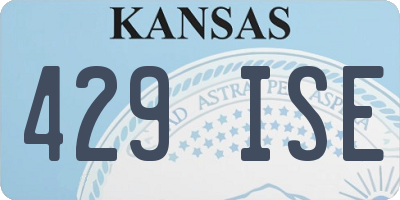 KS license plate 429ISE