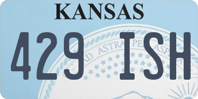 KS license plate 429ISH