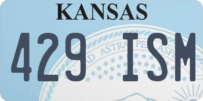 KS license plate 429ISM