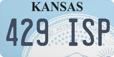 KS license plate 429ISP