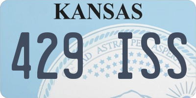 KS license plate 429ISS