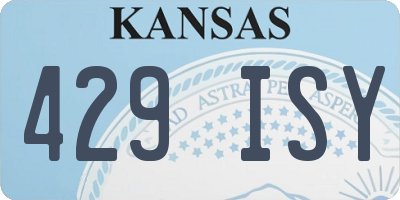 KS license plate 429ISY
