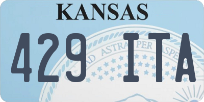 KS license plate 429ITA