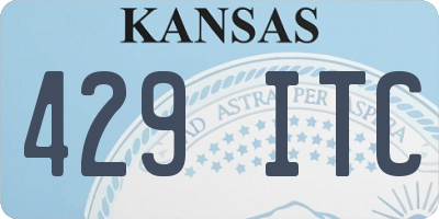 KS license plate 429ITC