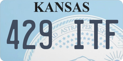 KS license plate 429ITF