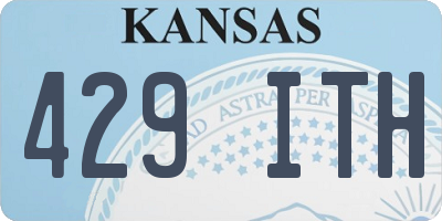KS license plate 429ITH