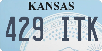 KS license plate 429ITK