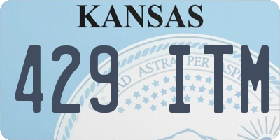 KS license plate 429ITM