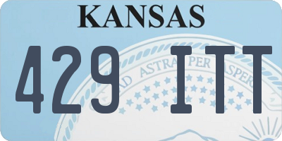 KS license plate 429ITT