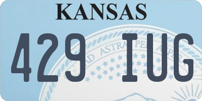 KS license plate 429IUG