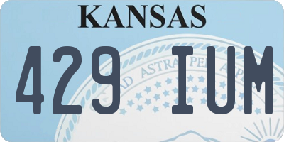 KS license plate 429IUM