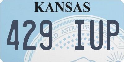 KS license plate 429IUP