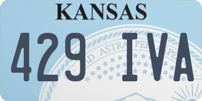 KS license plate 429IVA