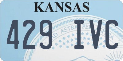 KS license plate 429IVC