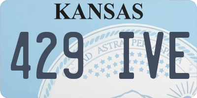 KS license plate 429IVE