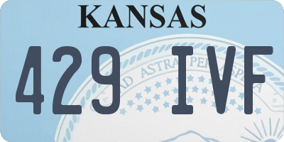 KS license plate 429IVF