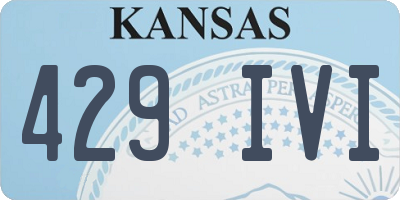 KS license plate 429IVI