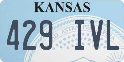 KS license plate 429IVL