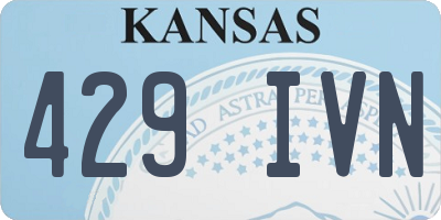 KS license plate 429IVN