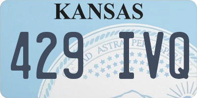 KS license plate 429IVQ