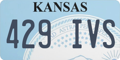 KS license plate 429IVS