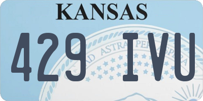 KS license plate 429IVU