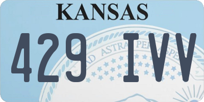 KS license plate 429IVV