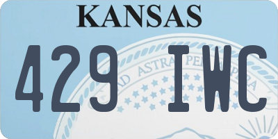 KS license plate 429IWC