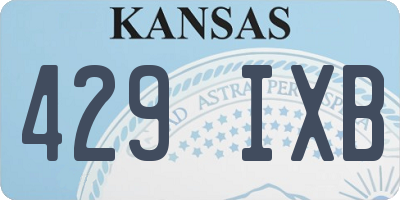KS license plate 429IXB