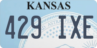 KS license plate 429IXE
