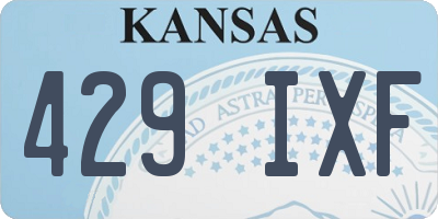 KS license plate 429IXF