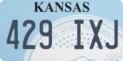 KS license plate 429IXJ