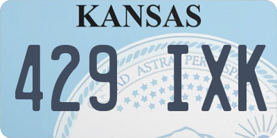 KS license plate 429IXK