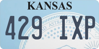 KS license plate 429IXP