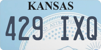 KS license plate 429IXQ