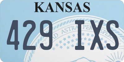 KS license plate 429IXS