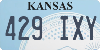 KS license plate 429IXY