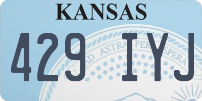 KS license plate 429IYJ