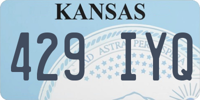 KS license plate 429IYQ