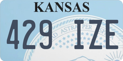 KS license plate 429IZE