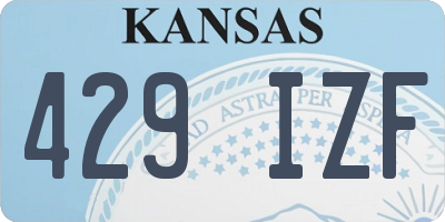 KS license plate 429IZF