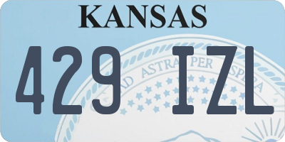 KS license plate 429IZL