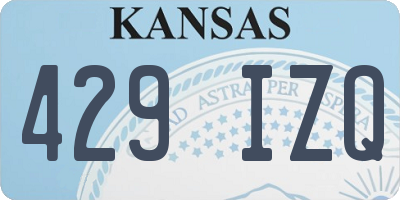 KS license plate 429IZQ