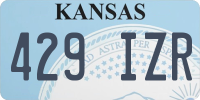 KS license plate 429IZR