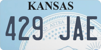 KS license plate 429JAE